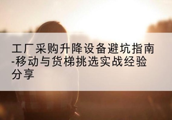辽源移动式升降机怎么选-工厂采购升降设备避坑指南-移动与货梯挑选实战经验分享